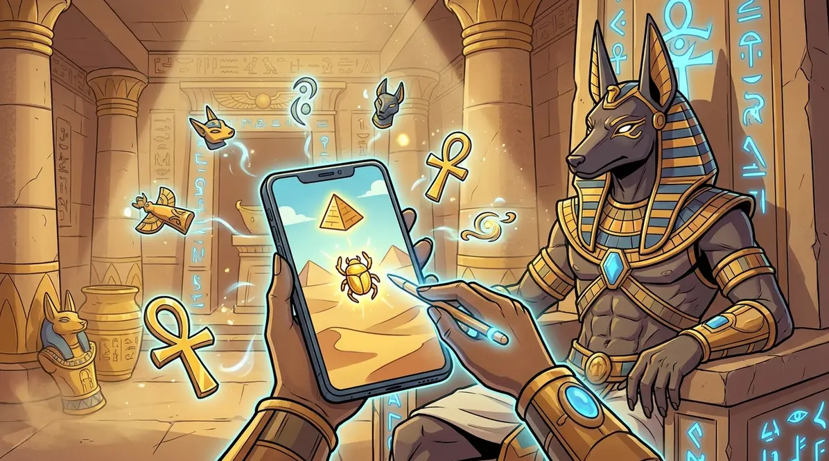 Fury of Anubis in a mobile browser